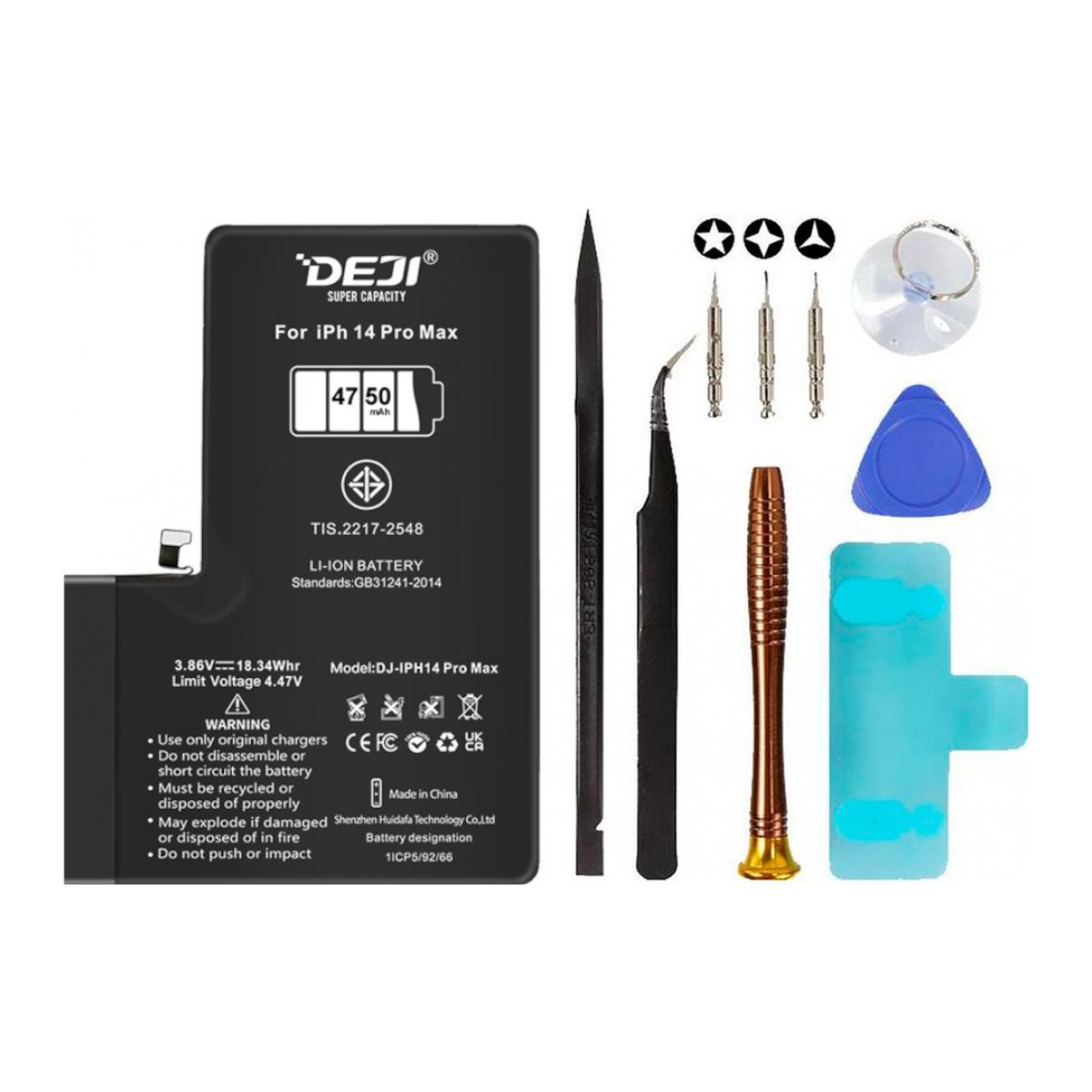 Посилена батарея DEJI-Apple iPhone 14 Pro Max 4750 mAh Tool Kit (набір ...